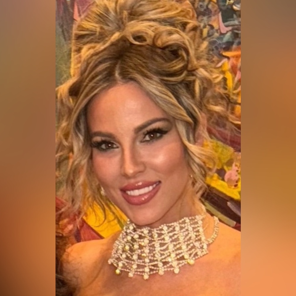 Revolve Silver Crystal Statement Necklace - image 1